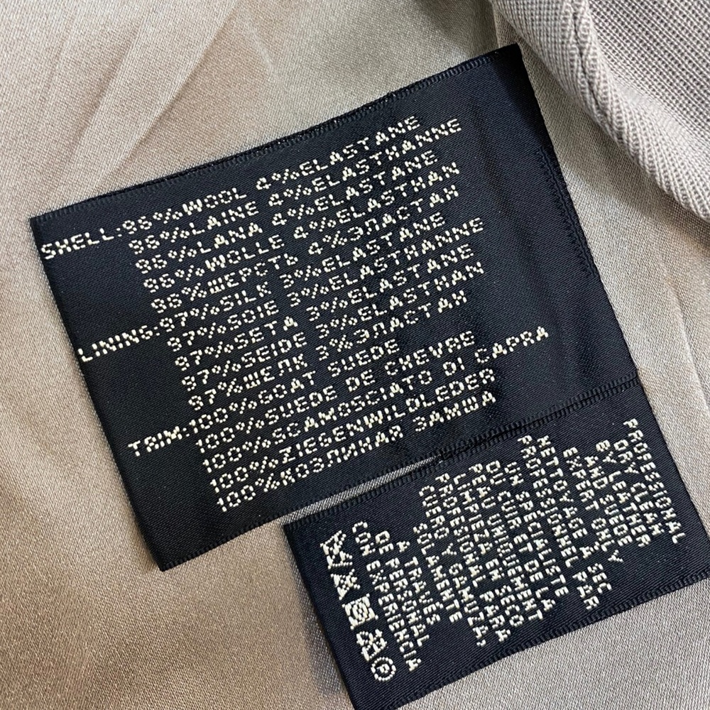 Ralph Lauren Black Label Taupe Wool Blazer Size 4 - Picture 8 of 9